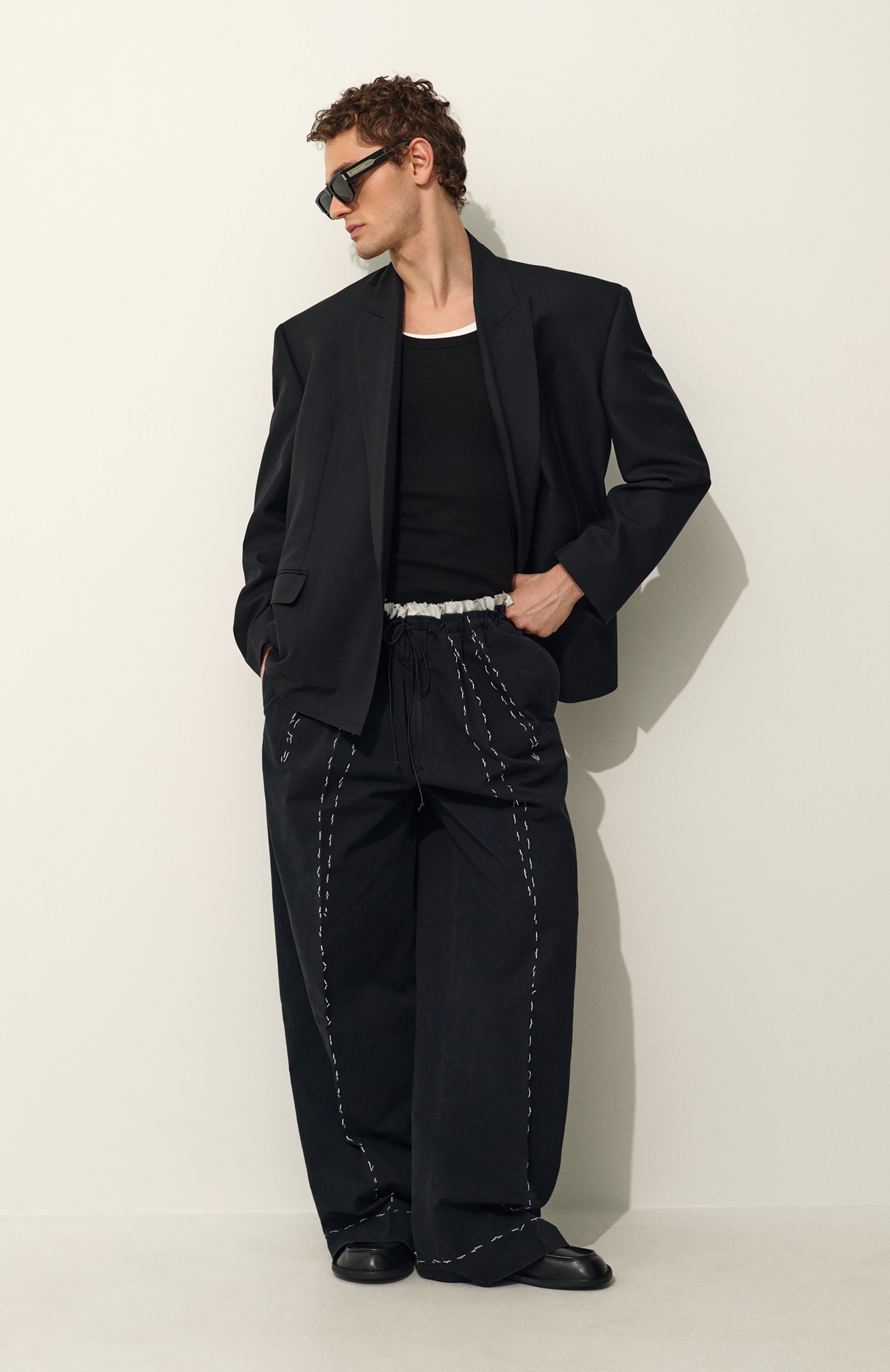 Кожаные лоферы desert college MOSCHINO, арт. 10181/GA0, фото 8