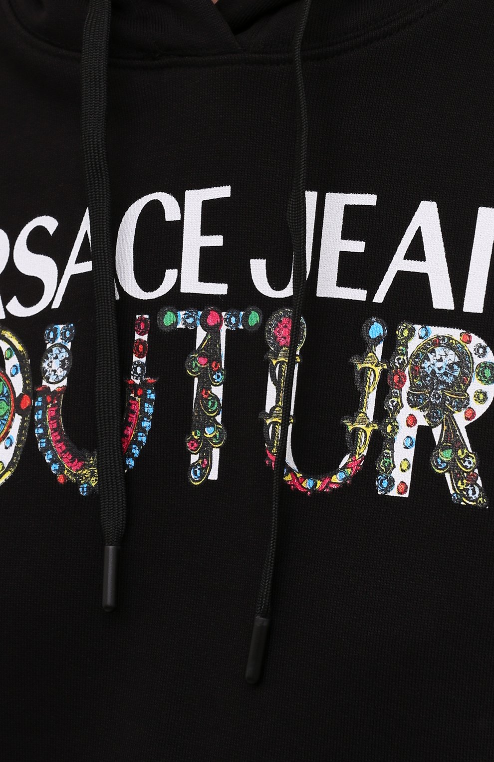 Хлопковое худи VERSACE JEANS COUTURE, арт. 71HAIF04-71DP308 R L0G0 BIJ0UX 0RGANIC/CF00F, фото 5