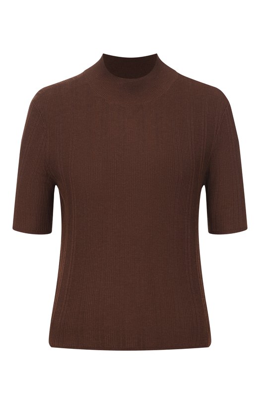 Пуловер из лиоцелла и шерсти Officine Generale S26WKNT301 Коричневый S26WKNT301