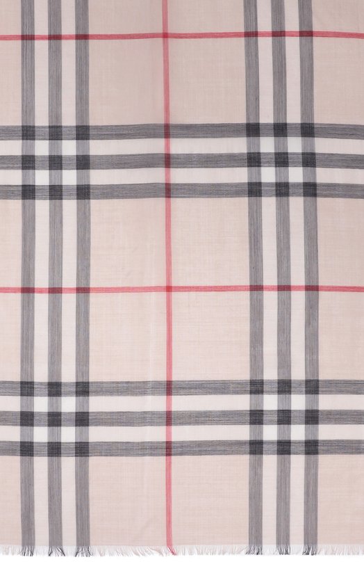 Шарф из шерсти и шелка Burberry 8078782 Бежевый  8078782 Фото 4