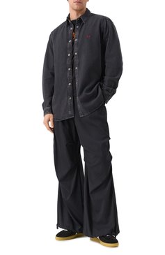 Мужские замшевые кеды MSGM черного цвета, арт. 3840MS021/522 | Фото 2 (Материал внутренний: Натуральная кожа; Драгоценные камни: Проставлено; Материал внешний: Натуральная кожа, Замша; Подошва: Плоская; Материал сплава: Проставлено; Стили: Классический; Материал утеплителя: Без утеплителя; Кросс-КТ: Низкие)