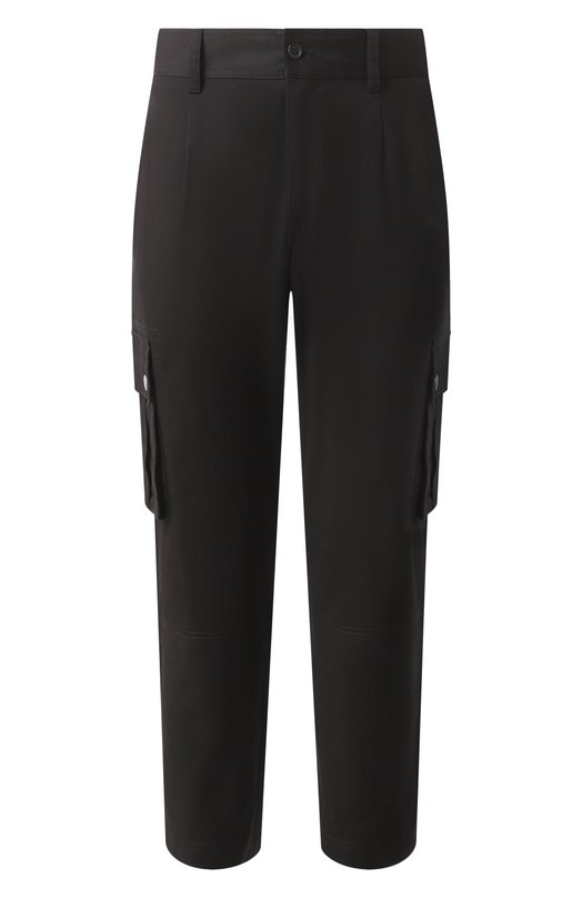 Хлопковые брюки-карго Dolce & Gabbana GVB4ET/FUFJU Чёрный GVB4ET/FUFJU
