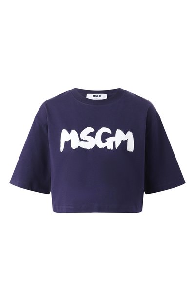 Женская хлопковая футболка MSGM, арт. 3841MDM100/257002