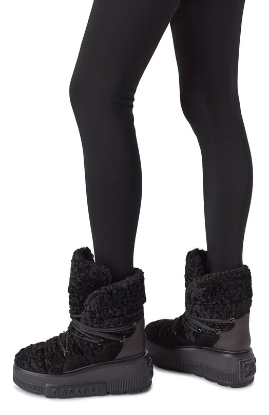 Ботинки Nexus из экомеха Casadei 2X092A071N/SENAL Чёрный  2X092A071N/SENAL Фото 2