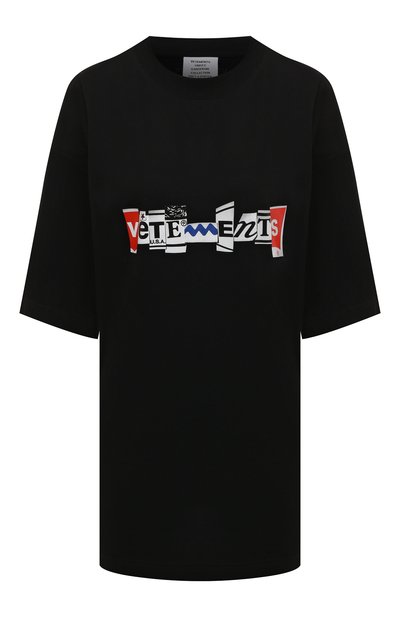 Женская хлопковая футболка VETEMENTS, арт. UA53TR220B 1611/W