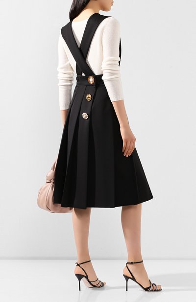 Шерстяное платье MIU MIU черного цвета по цене 150000 руб., арт. MF3719-BXO-F0002, фото 2 Шерстяное платье MIU MIU, арт. MF3719-BXO-F0002, фото 2