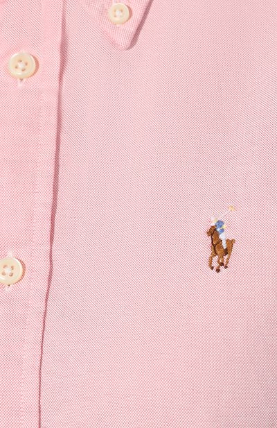 Хлопковая рубашка POLO RALPH LAUREN розового цвета по цене 12000 руб., арт. 211506531, фото 5 Хлопковая рубашка POLO RALPH LAUREN, арт. 211506531, фото 5