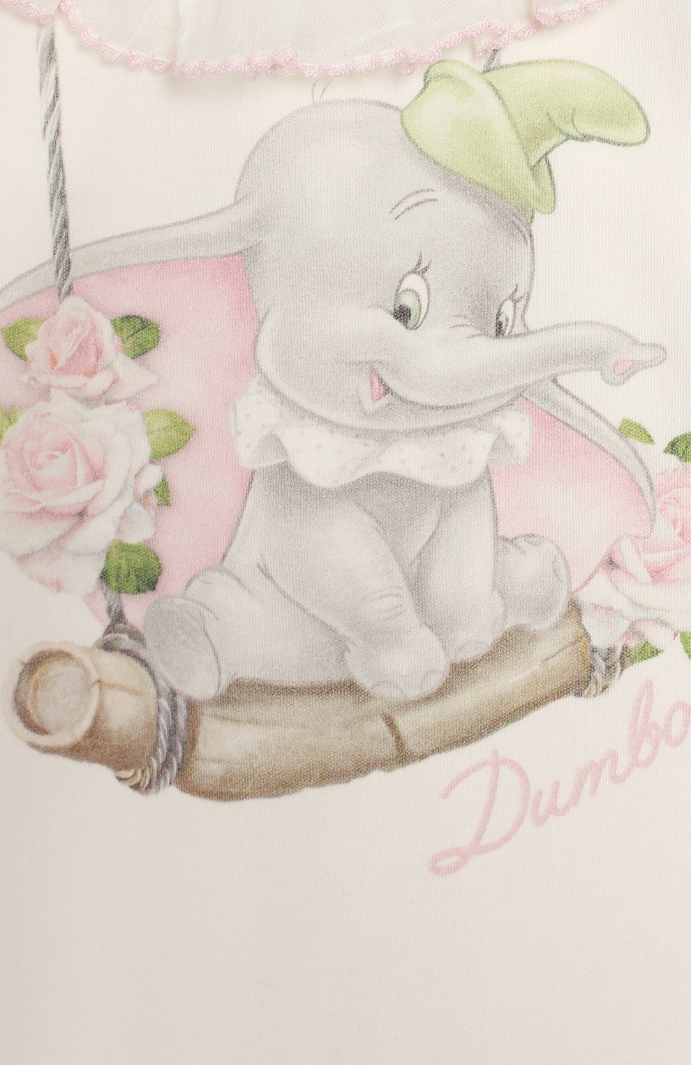 Хлопковый комбинезон MONNALISA белого цвета по цене 8750 руб., арт. 355204SC, фото 3 Хлопковый комбинезон MONNALISA, арт. 355204SC, фото 3