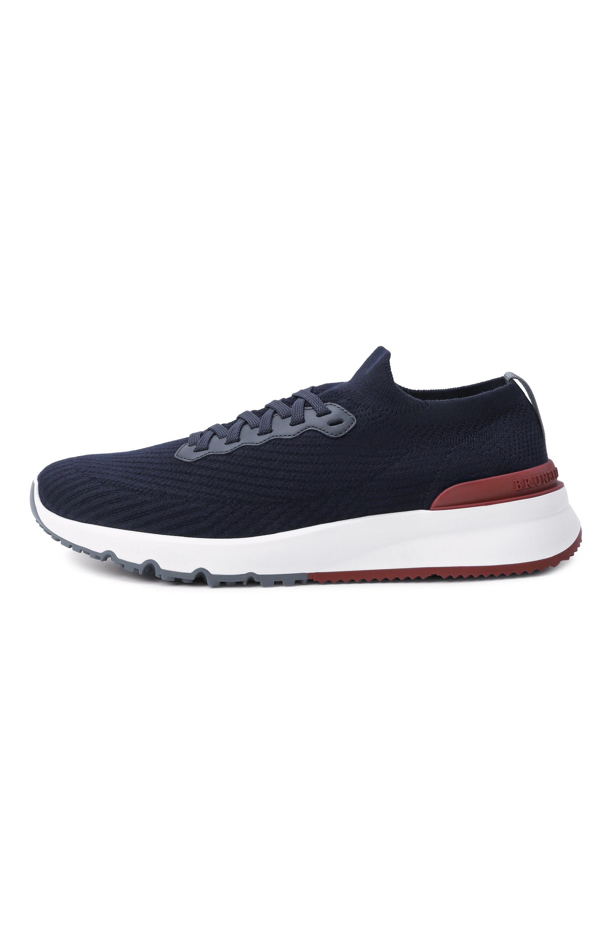 Текстильные кроссовки BRUNELLO CUCINELLI темно-синего цвета по цене 127000 руб., арт. MZUPMB0252, фото 3 Текстильные кроссовки BRUNELLO CUCINELLI, арт. MZUPMB0252, фото 3