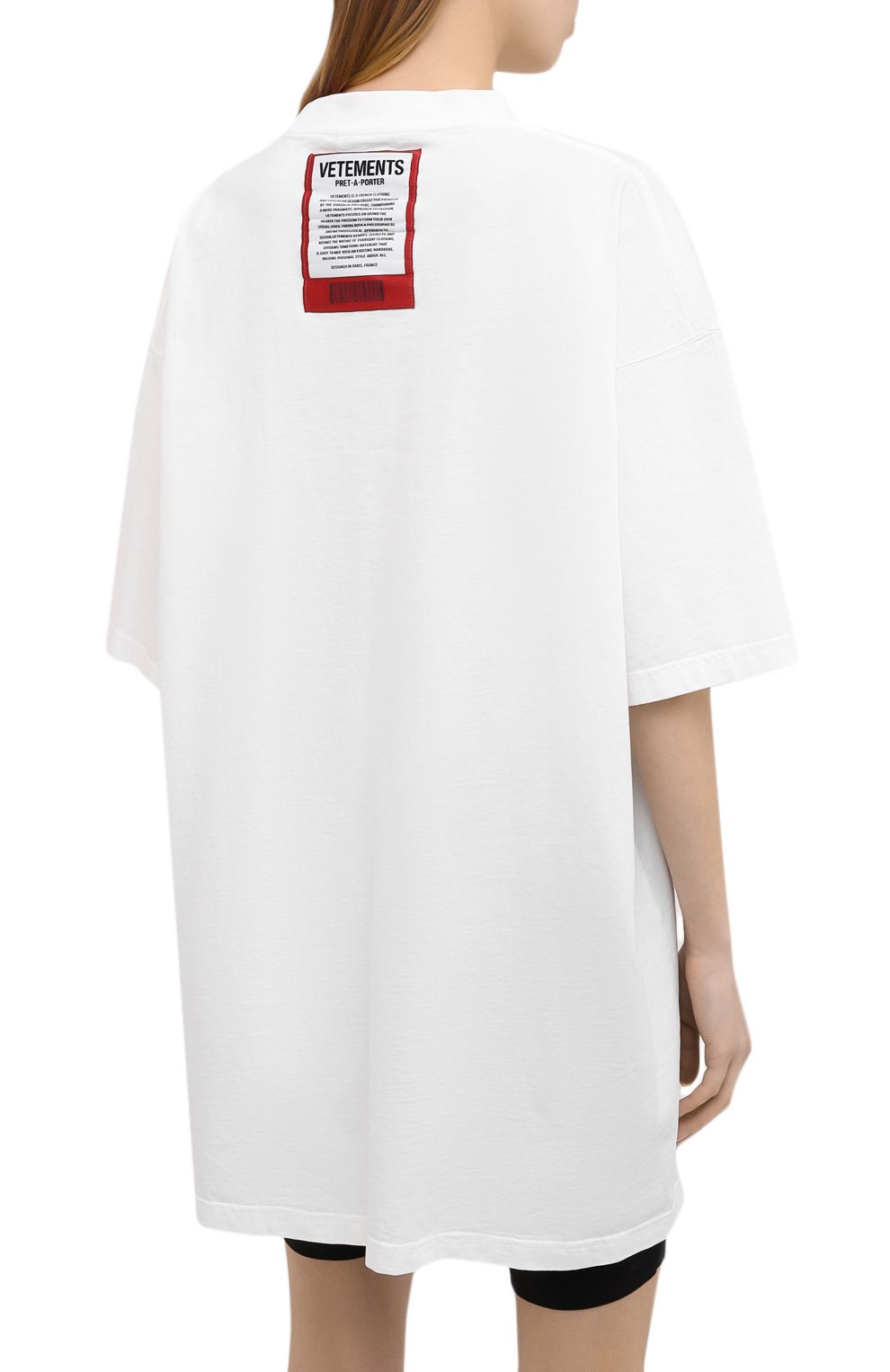 Хлопковая футболка VETEMENTS, арт. UE51TR540W 1600/W, фото 4