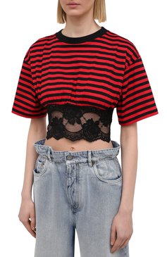 Хлопковый топ MIU MIU, арт. MJN270-1YLC-F0N98, фото 3