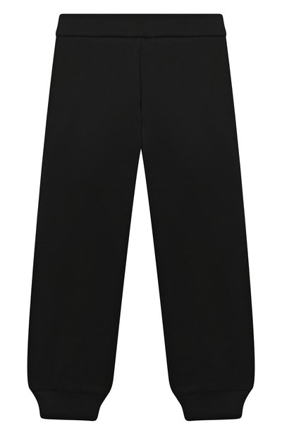 Хлопковые джоггеры MONCLER черного цвета по цене 25100 руб., арт. G2-954-8H758-20-809B3/4-6A, фото 2 Хлопковые джоггеры MONCLER, арт. G2-954-8H758-20-809B3/4-6A, фото 2