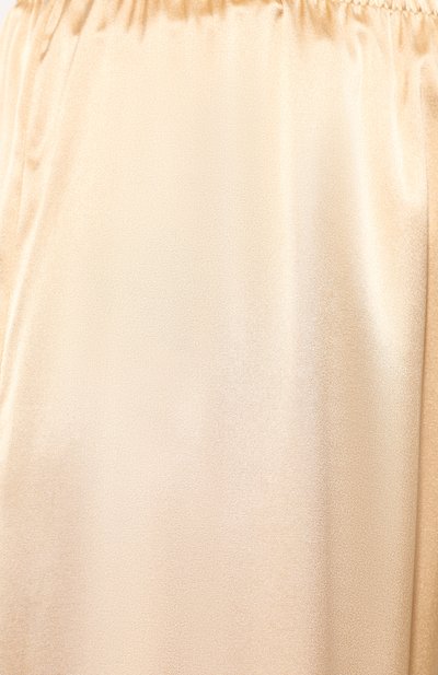Шелковые брюки ERMANNO SCERVINO светло-бежевого цвета по цене 52800 руб., арт. D354P310RBJ, фото 5 Шелковые брюки ERMANNO SCERVINO, арт. D354P310RBJ, фото 5