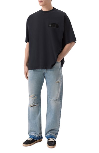 Мужская хлопковая футболка VETEMENTS, арт. ME76TR148B/1200 LIGHT JERSEY