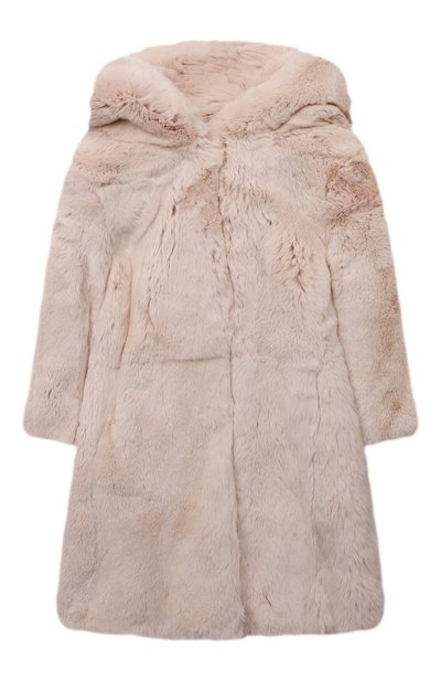 Шуба из кролика YVES SALOMON ENFANT, арт. 22WEM90168REXX