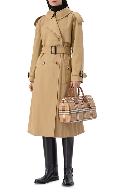 Сумка Check medium Burberry 8119049 Бежевый  8119049 Фото 3