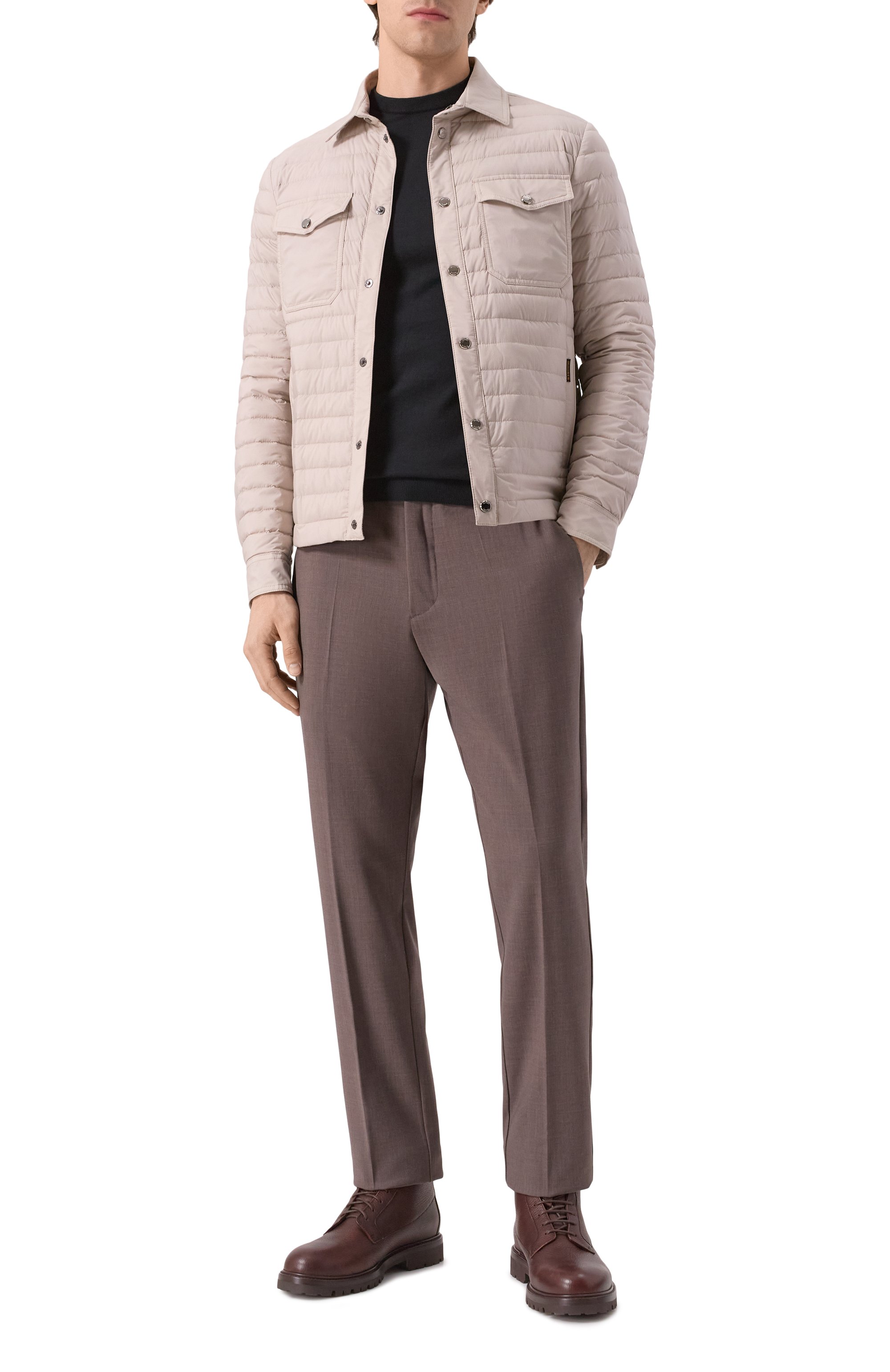 Хлопковый джемпер FEDELI черного цвета по цене 36900 руб., арт. 8UED8014, фото 2 Хлопковый джемпер FEDELI, арт. 8UED8014, фото 2