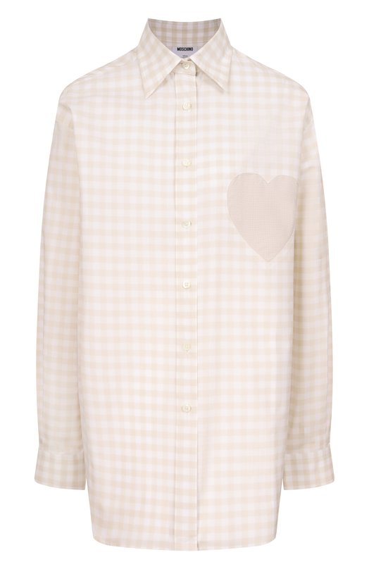 Хлопковая рубашка Moschino A0205/0536 Кремовый A0205/0536