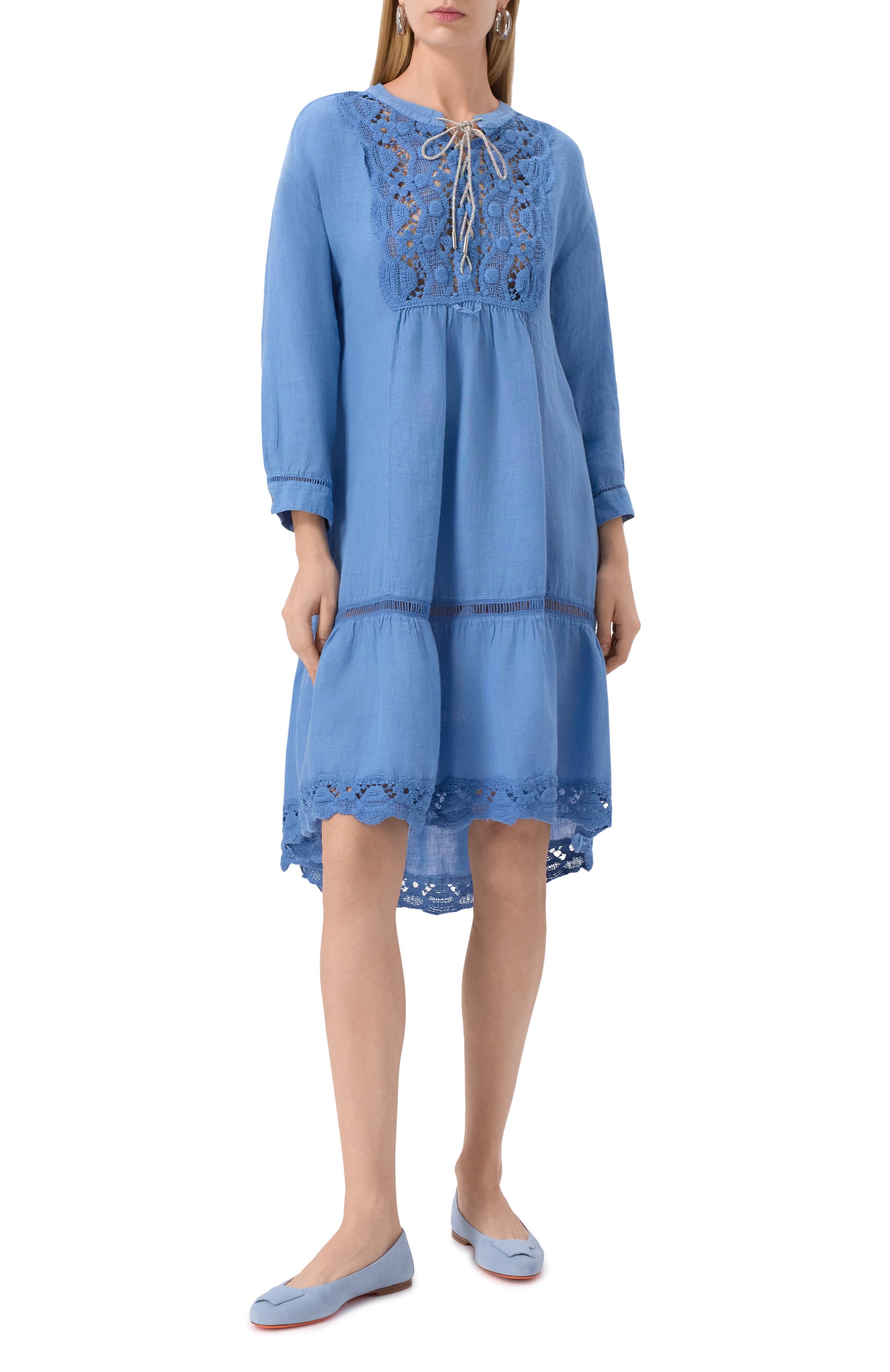 Льняное платье 120% LINO, арт. 32ALIW4PIH/0115, фото 3