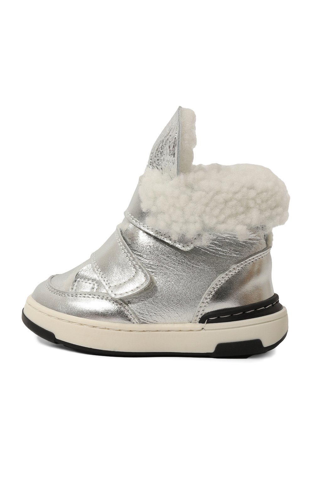 Кожаные ботинки MONTELPARE TRADITION серебряного цвета по цене 20850 руб., арт. MT7558/18-27, фото 2 Кожаные ботинки MONTELPARE TRADITION, арт. MT7558/18-27, фото 2