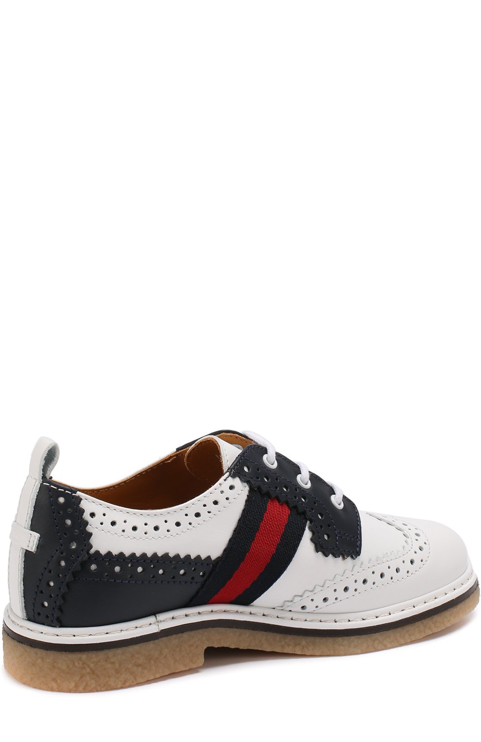 Кожаные дерби с брогированием GUCCI, арт. 433129/BMN70, фото 3