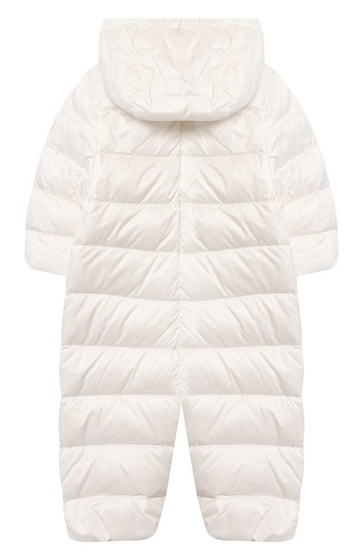 Пуховый комбинезон MONCLER белого цвета по цене 54800 руб., арт. G1-951-1G516-00-53048/3-12M, фото 2 Пуховый комбинезон MONCLER, арт. G1-951-1G516-00-53048/3-12M, фото 2
