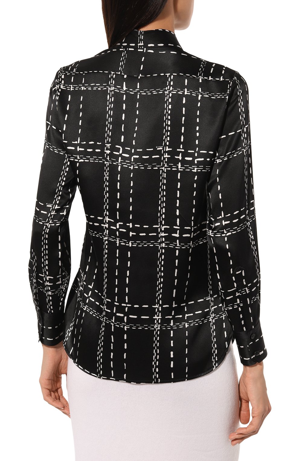 Шелковая блузка KITON, арт. D48407K0561E01, фото 4