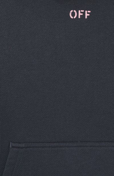 Хлопковое худи OFF-WHITE, арт. 0GBB002F26FLE0034, фото 3