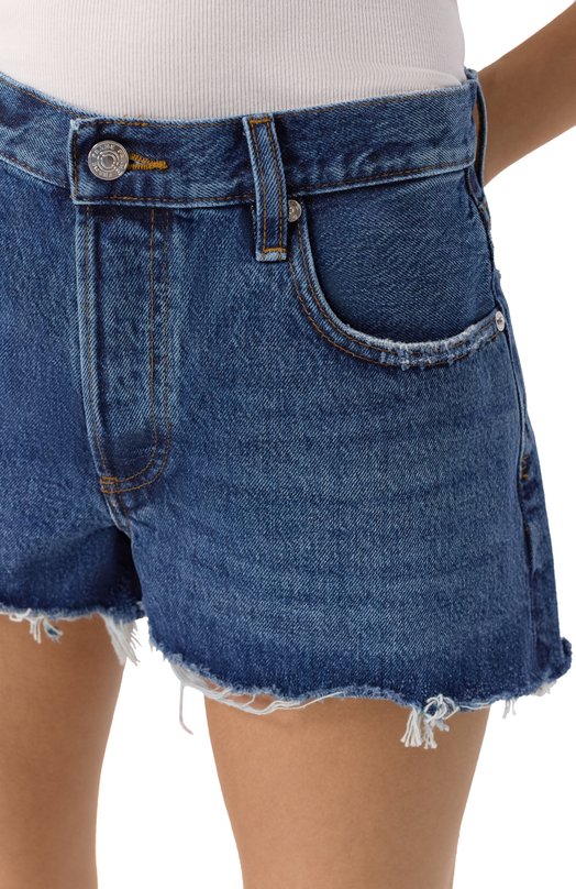 Джинсовые шорты Frame Denim 4000RF210 Синий  4000RF210 Фото 5