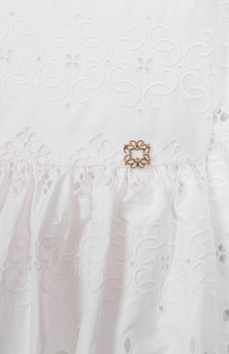 Хлопковое платье ELIE SAAB JUNIOR, арт. EFAB059 MX TS0724 RIC03, фото 1