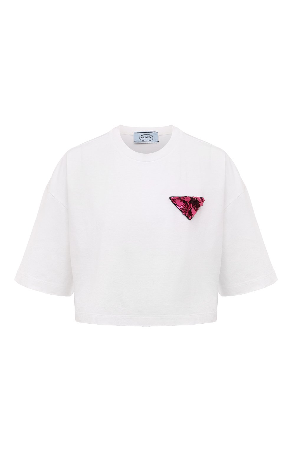 Хлопковая футболка PRADA, арт. 3560AR-1ZVO-F0JUJ-212, фото 1