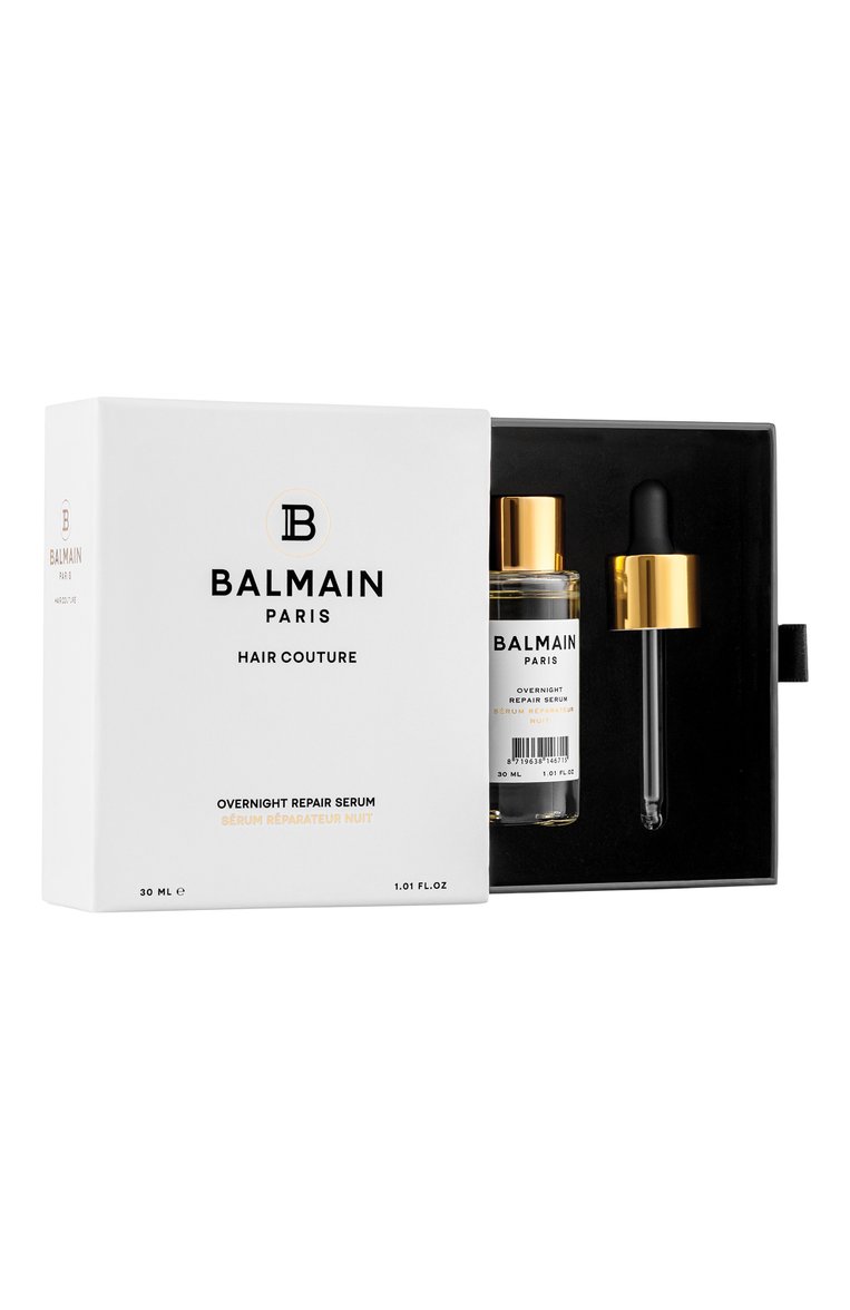 Ночная восстанавливающая сыворотка (30ml) BALMAIN HAIR COUTURE бесцветного цвета, арт. 8719638146715 | Фото 2 (Региональные ограничения белый список (Axapta Mercury): Не проставлено; Нос: Не проставлено; Назначение: Для волос; Тип продукта: Сыворотки)