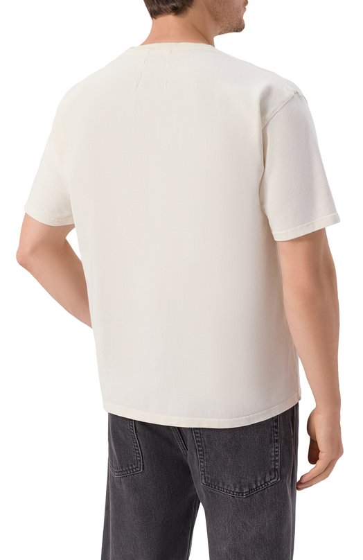 Хлопковая футболка Rhude RHSS26TT03012 Кремовый  RHSS26TT03012 Фото 4