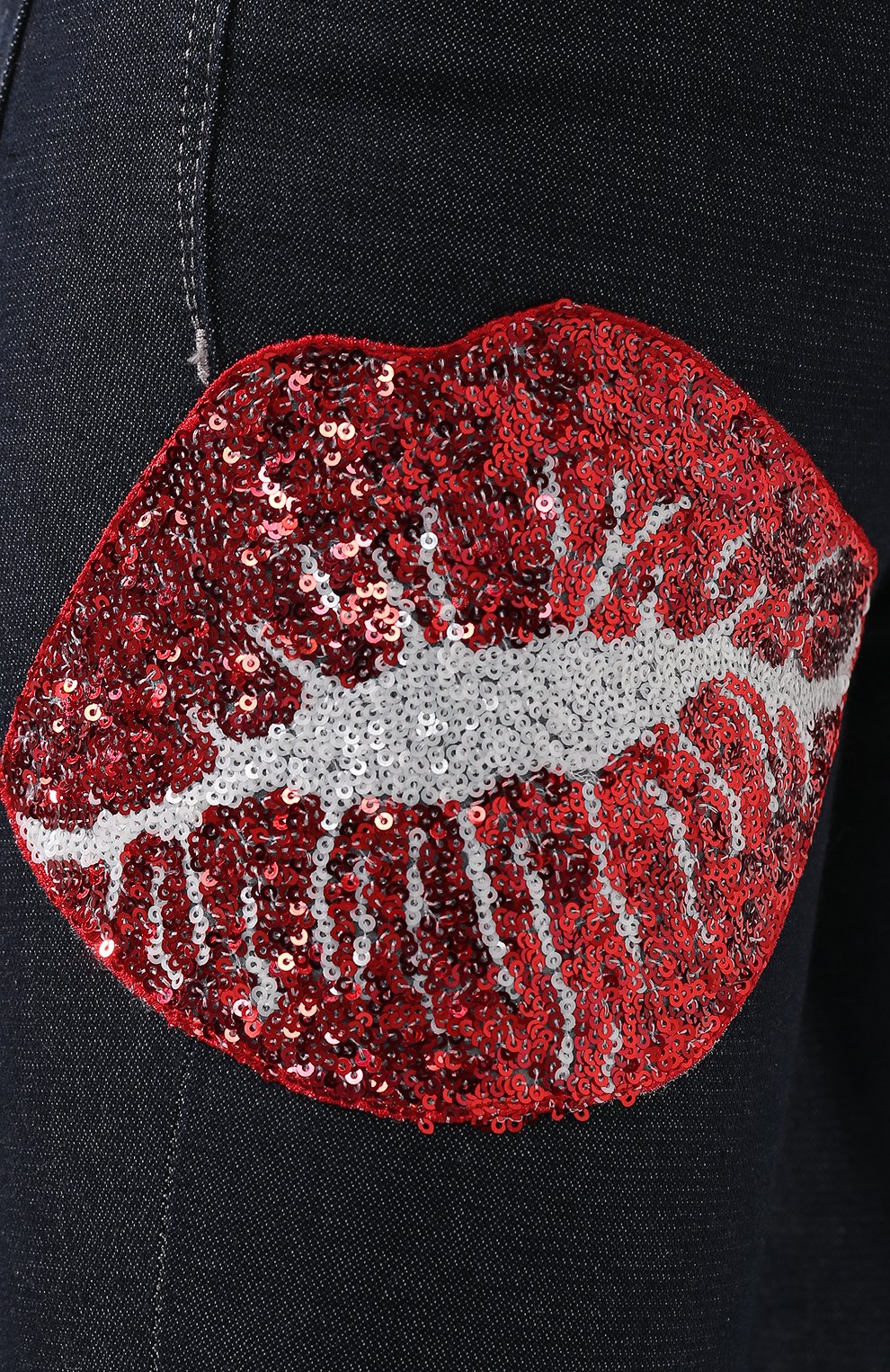 Джинсы с пайетками ICEBERG темно-синего цвета по цене 35650 руб., арт. 19E I2P0/2H01/6006, фото 5 Джинсы с пайетками ICEBERG, арт. 19E I2P0/2H01/6006, фото 5