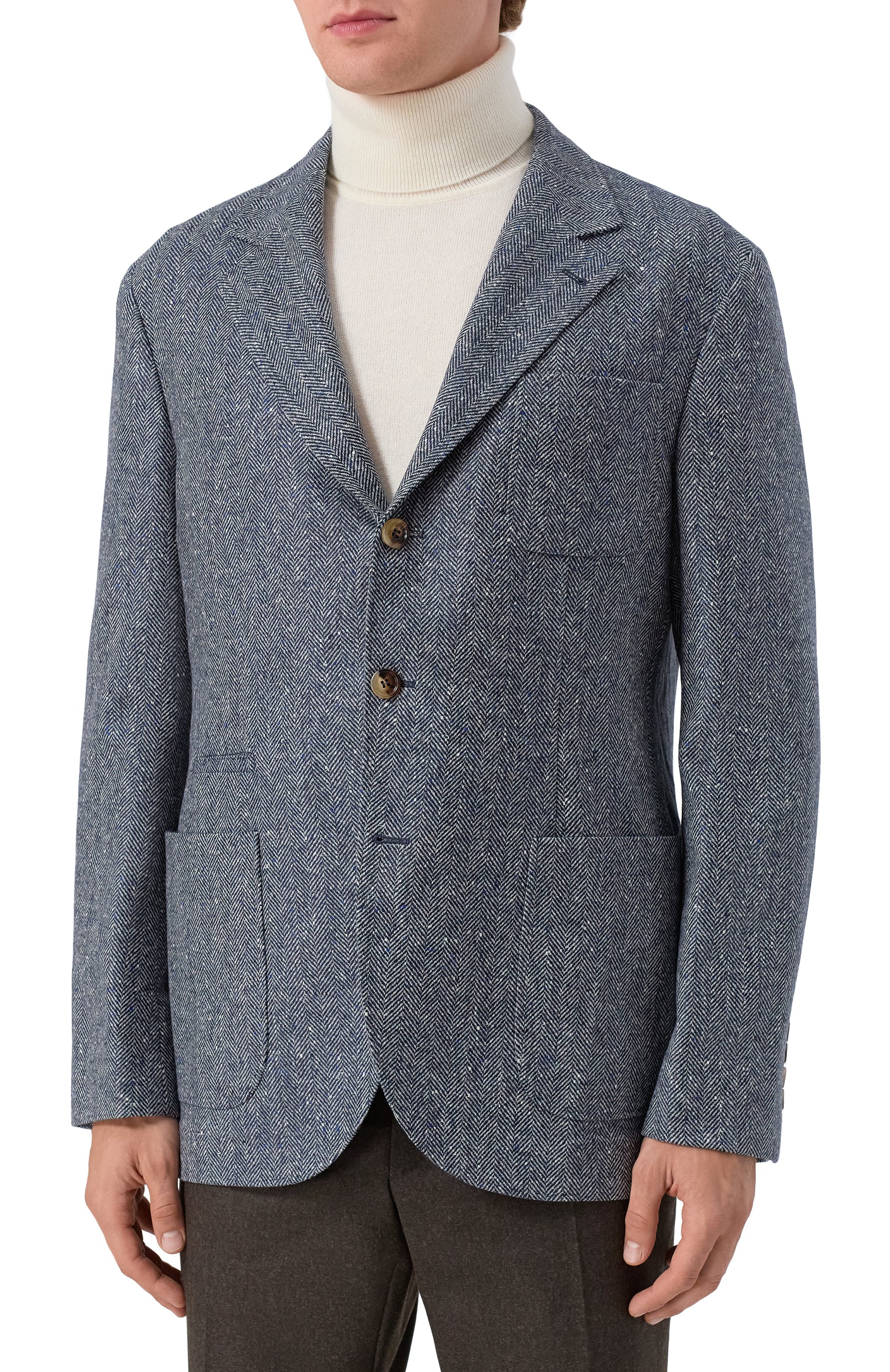 Пиджак из шерсти и кашемира BRUNELLO CUCINELLI, арт. MV4177BND, фото 4