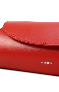 Женская сумка cannolo small JIL SANDER красного цвета, арт. J07WD0023-P5355 | Фото 3 (Драгоценные камни: Проставлено; Материал: Натуральная кожа; Материал сплава: Проставлено; Ремень/цепочка: На ремешке; Размер: small)