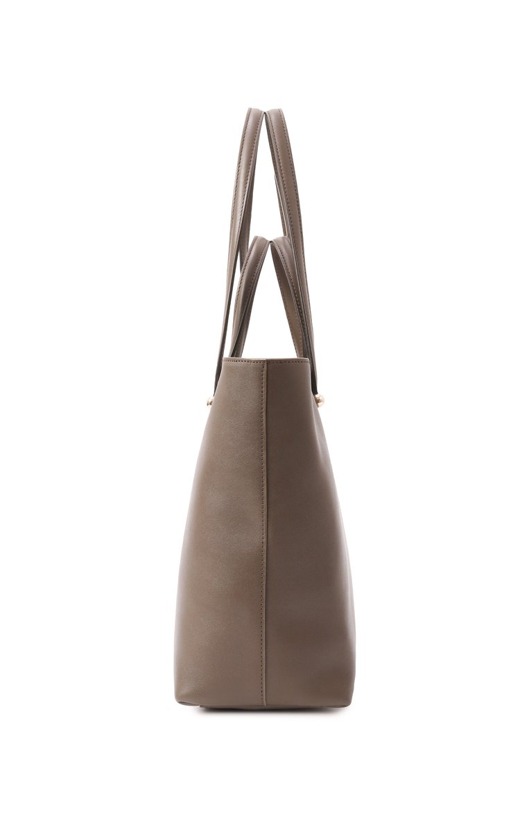 Женская сумка-тоут furla duetto large FURLA хаки цвета, арт. WB01453/BX3169 | Фото 4 (Материал сплава: Проставлено; Размер: large; Драгоценные камни: Проставлено; Материал: Натуральная кожа)