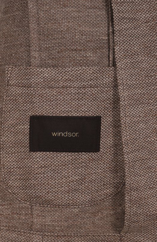 Пиджак изо льна и хлопка Windsor 13 GIR0-J35 10009038 02/30046378 Коричневый  13 GIR0-J35 10009038 02/30046378 Фото 7