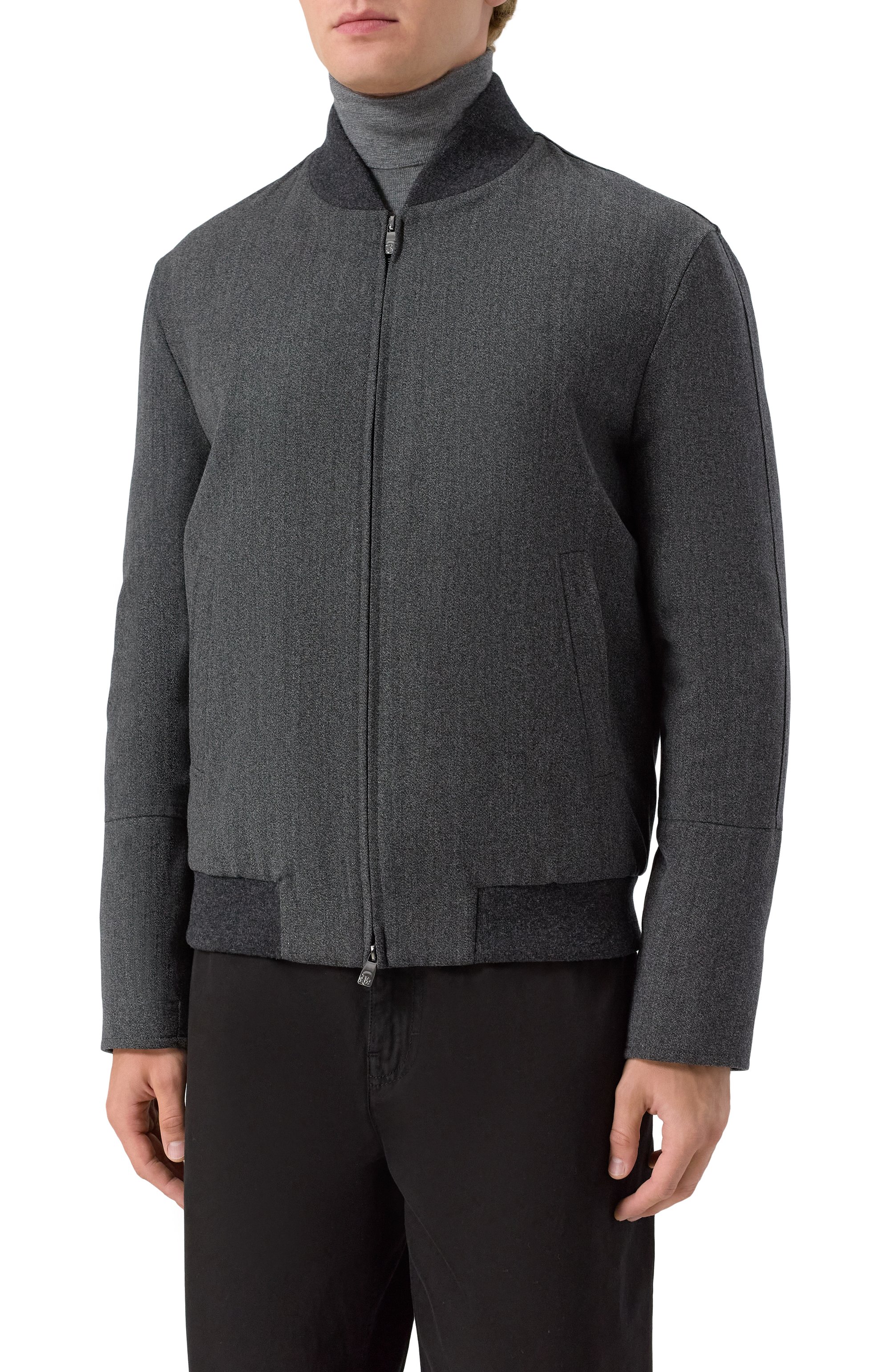 Бомбер из шерсти и хлопка CORNELIANI, арт. 26L512-2618331, фото 3