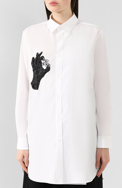 Хлопковая рубашка YOHJI YAMAMOTO, арт. YJ-B06-028, фото 3