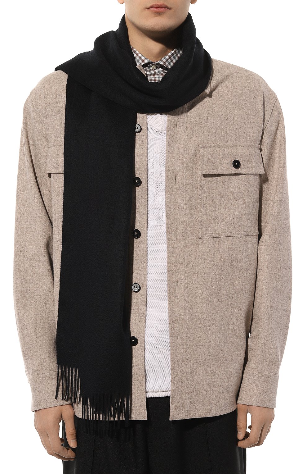 Кашемировый шарф ZEGNA, арт. E8L41SA6/26N, фото 4