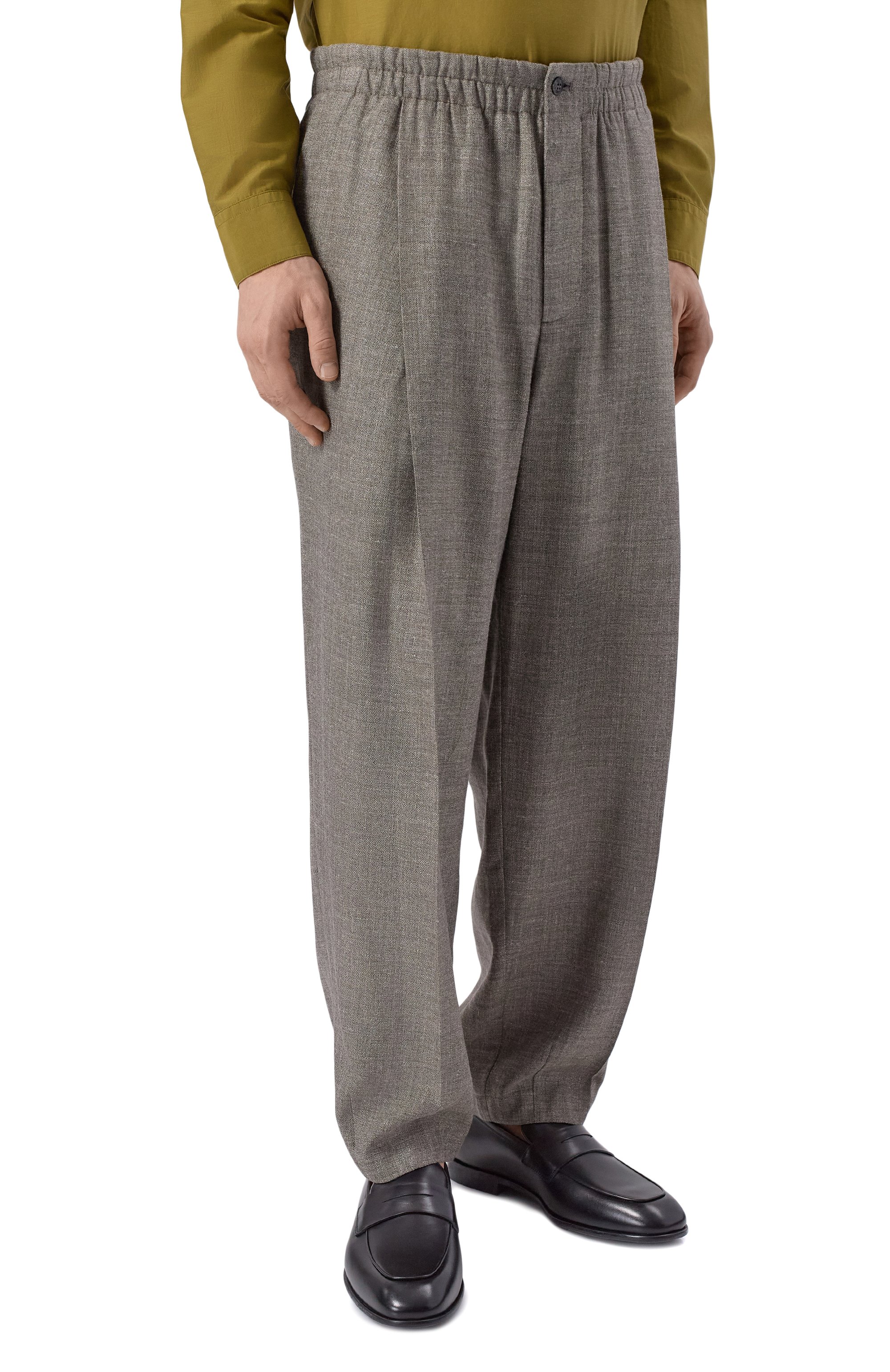 Брюки изо льна и шелка GIORGIO ARMANI, арт. GM002253/TE20785, фото 3