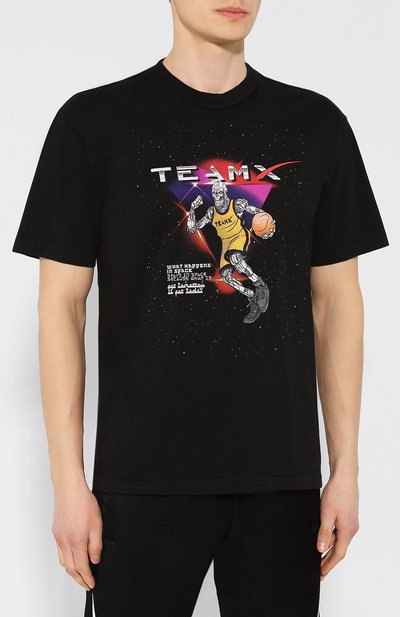 Хлопковая футболка  JUST DON, арт. TSRR_BLK, фото 3