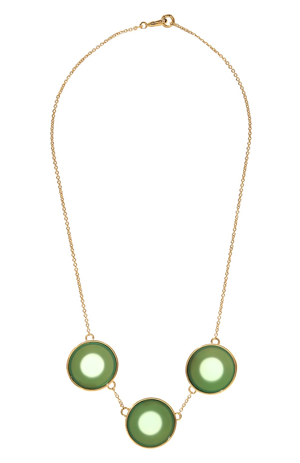 Колье CRYSTALLINE JEWELLERY зеленого цвета по цене 20900 руб., арт. 590Х, фото 1 Колье CRYSTALLINE JEWELLERY, арт. 590Х, фото 1