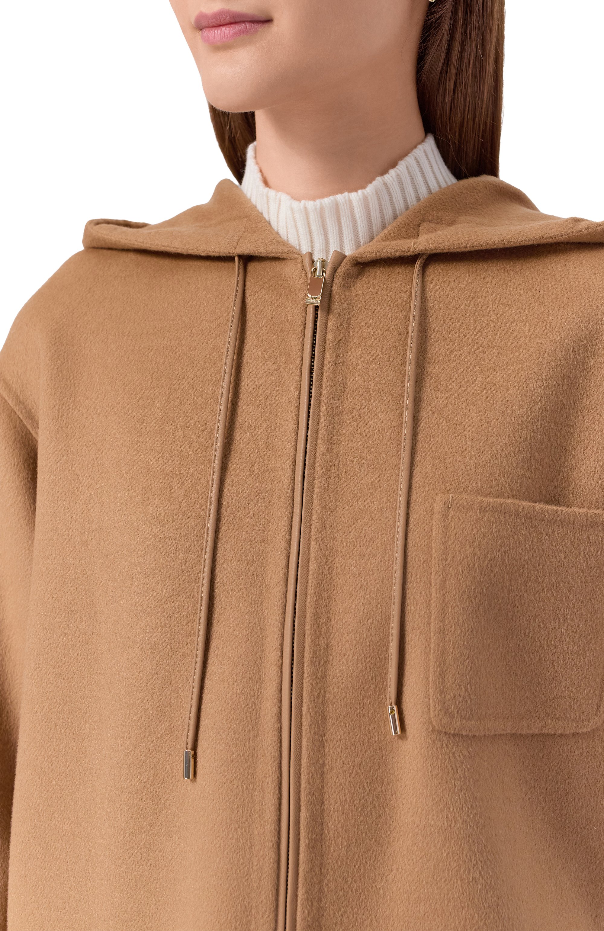 Шерстяное полупальто MAX MARA STUDIO, арт. MINA, фото 5