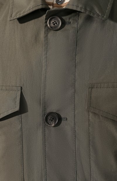 Хлопковая куртка BRUNELLO CUCINELLI хаки цвета по цене 241000 руб., арт. MD4226847, фото 5 Хлопковая куртка BRUNELLO CUCINELLI, арт. MD4226847, фото 5
