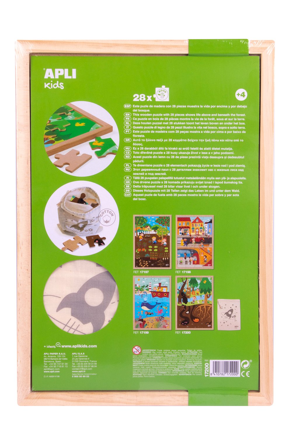 Деревянный пазл в лесу APLI KIDS, арт. 17200, фото 3