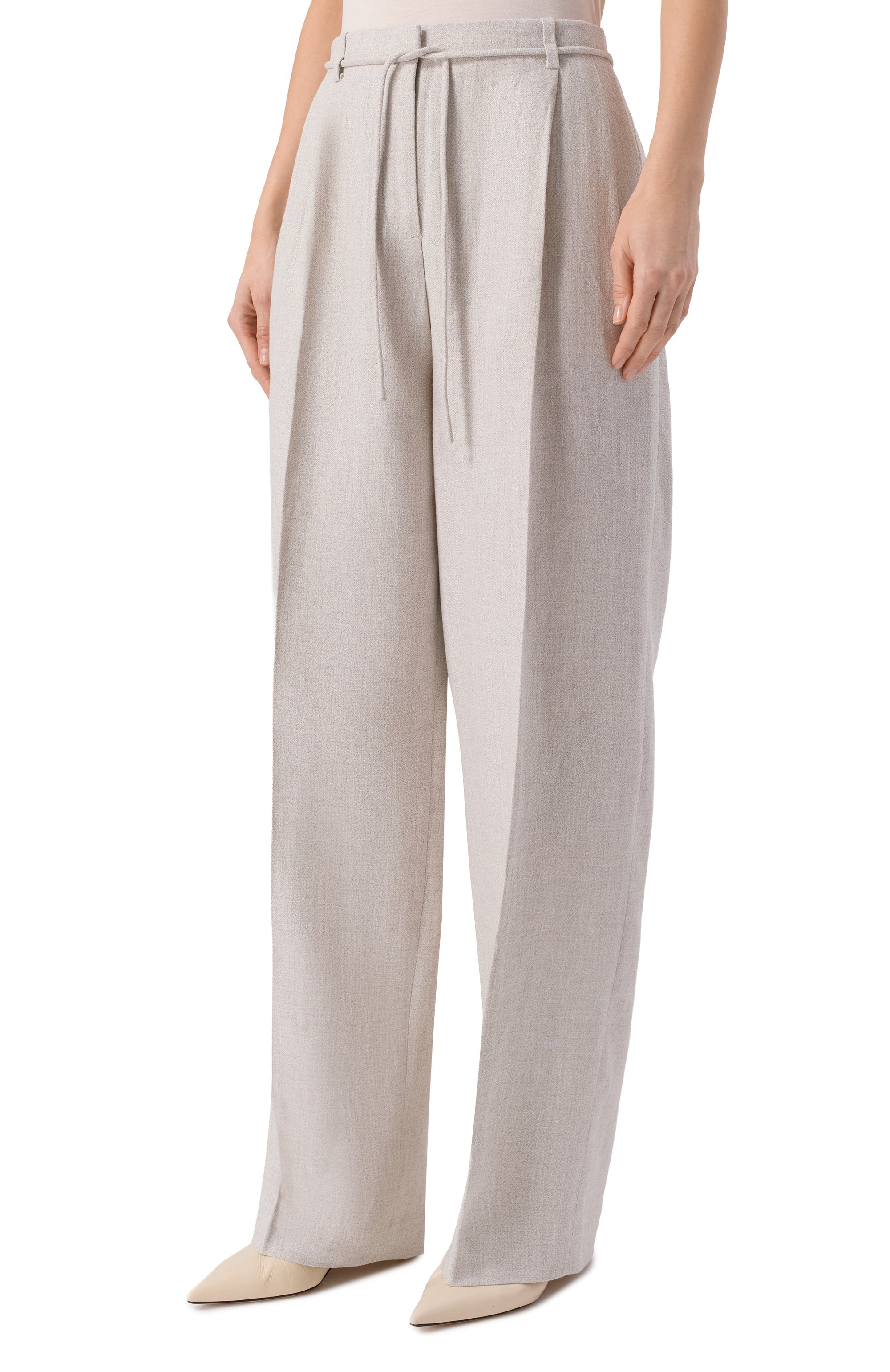 Брюки изо льна и вискозы 12 STOREEZ, арт. 137024, фото 3