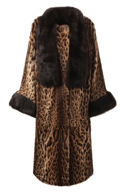 Шуба из меха оцелота и соболя SABLEFUR, арт. 72211-sb-02, фото 1