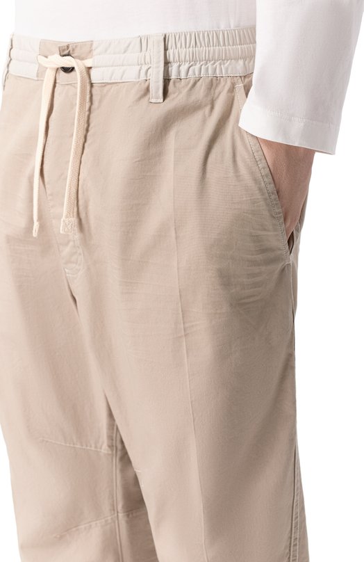 Хлопковые брюки Dsquared2 S74KB1101/S35175 Бежевый  S74KB1101/S35175 Фото 5